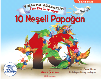 10 Neşeli Papağan ;Çıkarma Öğrenelim 1'den 10'a Kadar Sayılar Grace No