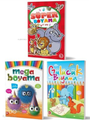 2+ Yaş Boyama Kitapları Set (3 Kitap Takım) Kolektif