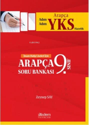 2018 Adım Adım Arapça YKS Hazırlık 9. Sınıf Arapça Soru Bankası