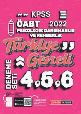 2022 KPSS ÖABT Psikolojik Danışma ve Rehberlik Türkiye Geneli 4-5-6 (3