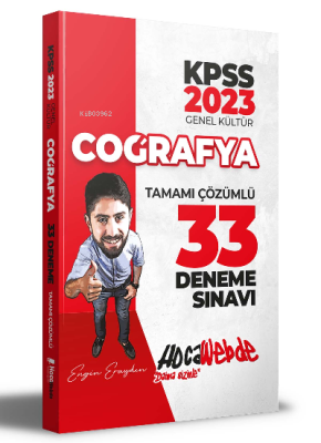 2023 KPSS Coğrafya Tamamı Çözümlü 33 Deneme Sınavı Engin Eraydın