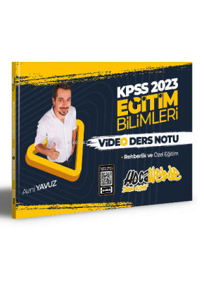 2023 KPSS Eğitim Bilimleri Rehberlik ve Özel Eğitim Video Ders Notları