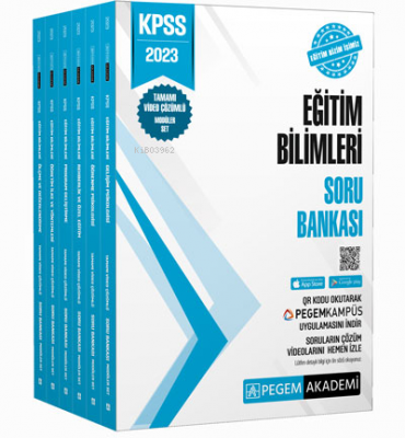 2023 KPSS Eğitim Bilimleri Tamamı Video Çözümlü Soru Bankası Modüler S