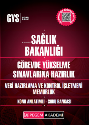 2023 Sağlık Bakanlığı Görevde Yükselme Sın. Haz. Veri Hazırlama ve Kon