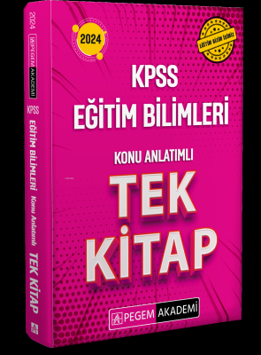 2024 KPSS Eğitim Bilimleri Konu Anlatımlı Tek Kitap Kolektif