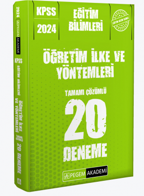 2024 KPSS Eğitim Bilimleri Öğretim İlke ve Yöntemleri 20 Deneme Kolekt