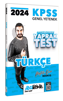 2024 KPSS GY Türkçe Yaprak Test Mustafa Onur Bozkuş