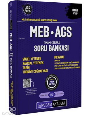 2025 MEB-AGS Soru Bankası Tamamı Çözümlü Soru Bankası Kolektif