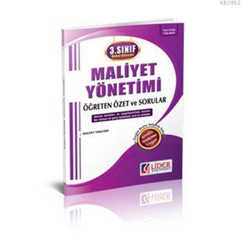 3. Sınıf 6. Yarıyıl Bahar Dönemi Maliyet Yönetimi