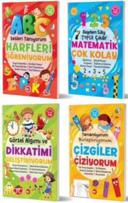 5-6 Yaş Zekamı Geliştiriyorum Etkinlik Seti (4 Kitap Takım) Tuba Öztür