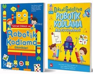 6+ Yaş İçin Temel Robotik Kodlama Aktiviteleri Seti (2 Kitap Takım) Ko