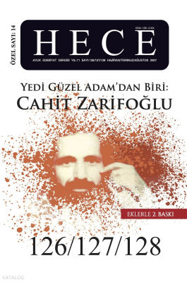 Cahit Zarifoğlu Özel Sayısı 126 - 127 - 128. Sayı Haziran-Temmuz-Ağust