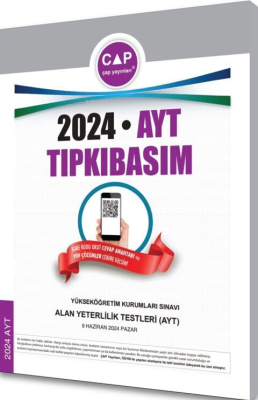 Çap Yayınları 2024 AYT Tıpkı Basım Kolektif