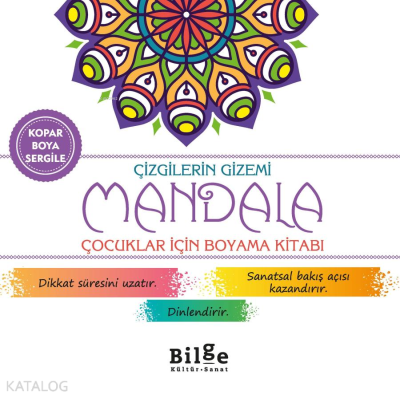 Çizgilerin Gizemi - Mandala;Çocuklar İçin Boyama Kitabı Kolektif