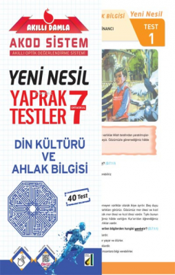 Damla Eğitim Yeni Nesil Din Kültürü ve Ahlâk Bilgisi Yaprak Testler - 