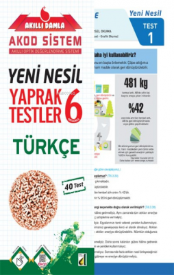 Damla Eğitim Yeni Nesil Türkçe Yaprak Testler - 6 Kolektif