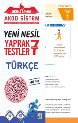 Damla Eğitim Yeni Nesil Türkçe Yaprak Testler - 7 Kolektif