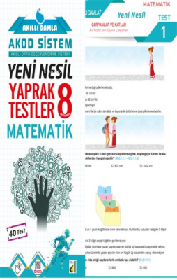 Damla Yeni Nesil Matematik Yaprak Testler - 8 Kolektif