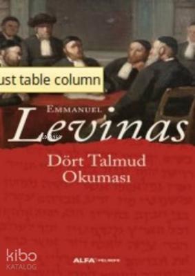 Dört Talmud Okuması Emmanuel Levinas