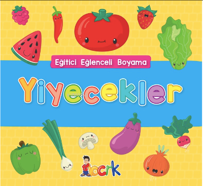 Eğitici Eğlenceli Boyama Yiyecekler Kolektif