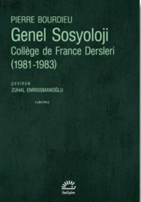 Genel Sosyoloji Pierre Bourdieu