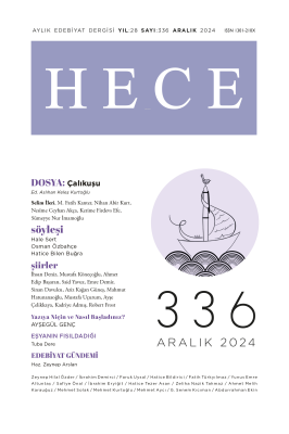 Hece Aylık Edebiyat Dergisi - Aralık 336.sayı Zeynep Hilal Özder