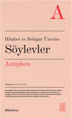 Hitabet ve Belagat Üzerine Söylevler Antiphon