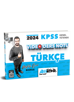 HocaWebde Yayınları 2024 KPSS Genel Yetenek Türkçe Video Ders Notu Mus