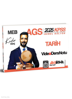 HocaWebde Yayınları 2025 MEB AGS KPSS Tarih Video DersNotu Kadir Koç