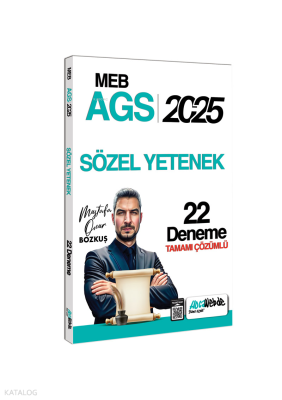 HocaWebde Yayınları 2025 MEB AGS Sözel Yetenek Tamamı Çözümlü 22 Denem