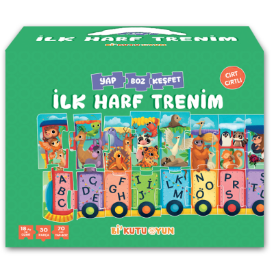 İlk Harf Trenim - Cırt Cırtlı Yapboz ve Kitap Seti Buse Nazilli