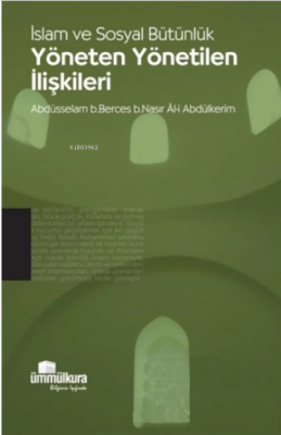 İslam ve Sosyal Bütünlük Yöneten Yönetilen İlişkileri Abdüsselam b. Be