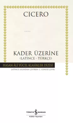 Kader Üzerine (Ciltli) Marcus Tullius Cicero