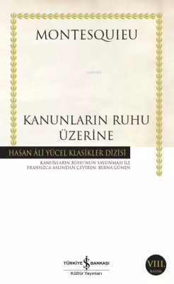 Kanunların Ruhu Üzerine (Ciltsiz) Montesquieu