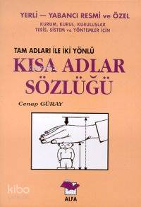 Kısa Adlar Sözlüğü Cenap Güray