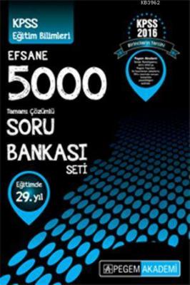 KPSS Eğitim Bilimleri Efsane 5000 Tamamı Çözümlü Soru Bankası Seti 201