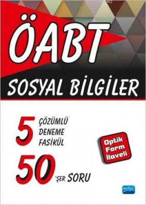 ÖABT - Sosyal Bilgiler - 5 Çözümlü Deneme Fasikül 50'şer Soru; Optik F