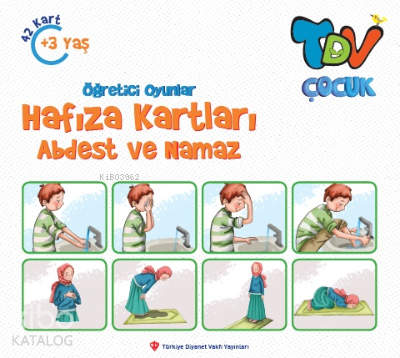 Öğretici Oyunlar Hafıza Kartları Abdest Ve Namaz 42 Kart Kolektif