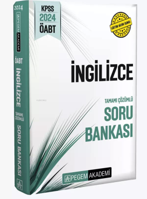 Pegem 2024 KPSS ÖABT İngilizce Tamamı Çözümlü Soru Bankası Kolektif