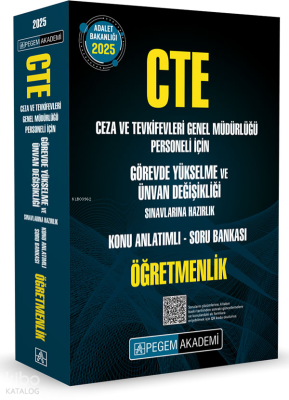 Pegem 2025 GYS CTE Adalet Bakanlığı Ceza ve Tevkifevleri Genel Müdürlü