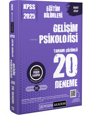 Pegem 2025 KPSS Eğitim Bilimleri Gelişim Psikolojisi Tamamı Çözümlü 20