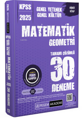 Pegem 2025 KPSS Genel Yetenek Genel Kültür Matematik-Geometri Tamamı Ç