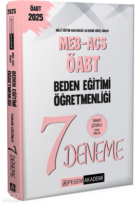 Pegem 2025 MEB-AGS-ÖABT Beden Eğitimi Öğretmenliği Tamamı Çözümlü 7 De