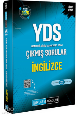 Pegem Akademi 2025 YDS İngilizce Çıkmış Sorular Kolektif