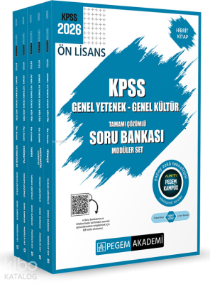 Pegem Akademi Yayıncılık 2026 KPSS Ön Lisans Genel Yetenek Genel Kültü