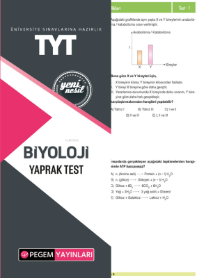 Pegem Akademi Yayıncılık TYT Biyoloji Yaprak Test Kolektif