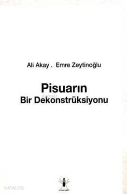 Pisuarın Bir Dekonstrüksiyonu Ali Akay