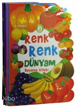 Renk Renk Dünyam Boyama Kitabı - Şekilli Kesim (5 Kitap) Kolektif