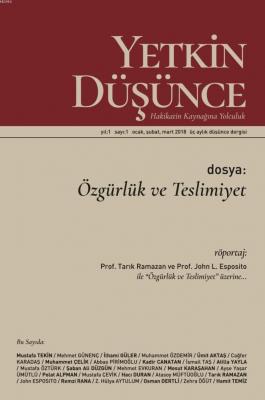 Yetkin Düşünce Dergisi Yıl: 1 Sayı: 1 Ocak, Şubat, Mart 2018 Kolektif