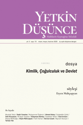 Yetkin Düşünce Sayı 10 - Kimlik, Çoğulculuk ve Devlet Kolektif